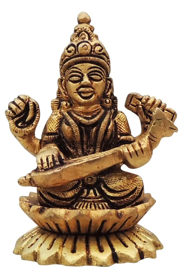 Brass_Showpiece_Saraswati_Ji_God_Idol_Statue_-_2.3x2x3_Inch_(BS1480_S)