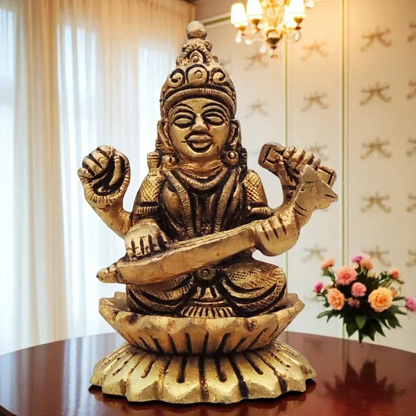 Brass_Showpiece_Saraswati_Ji_God_Idol_Statue_-_2.3x2x3_Inch_(BS1480_S)