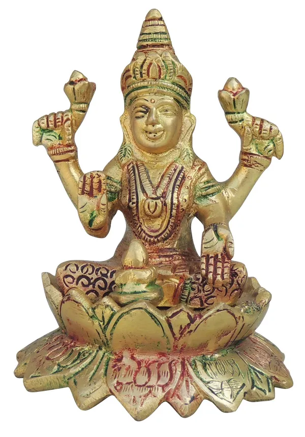 Brass_Showpiece_Laxmi_Ji_God_Idol_Statue_-_3.6x3.5x5_Inch_(BS1484_L)