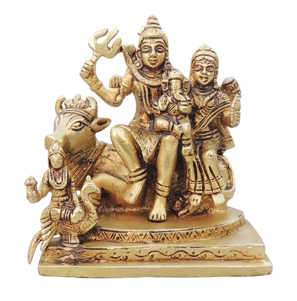 Brass_Showpiece_Shiv_Parivar_Idol_Statue_-_5.2x3.5x6_inch_(BS1525_E)