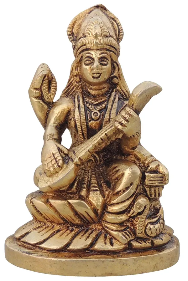 Brass_Showpiece_Saraswati_Ji_God_Idol_Statue_-_3x1.5x4_inch_(BS1526_C)