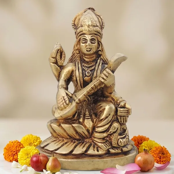 Brass_Showpiece_Saraswati_Ji_God_Idol_Statue_-_3x1.5x4_inch_(BS1526_C)