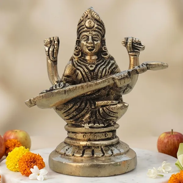 Brass_Showpiece_Saraswati_Ji_God_Idol_Statue_-3.5x2.2x4.2_inch_(BS1526_D)