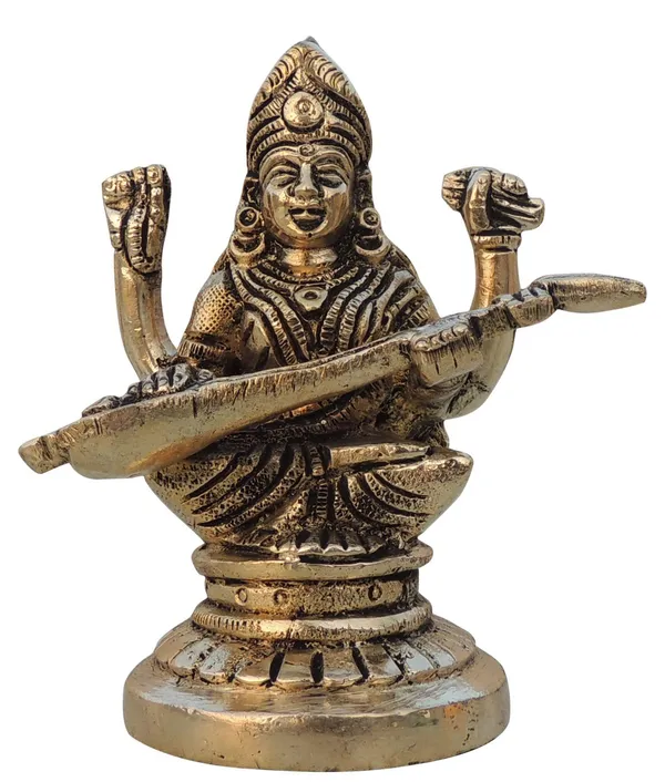 Brass_Showpiece_Saraswati_Ji_God_Idol_Statue_-3.5x2.2x4.2_inch_(BS1526_D)