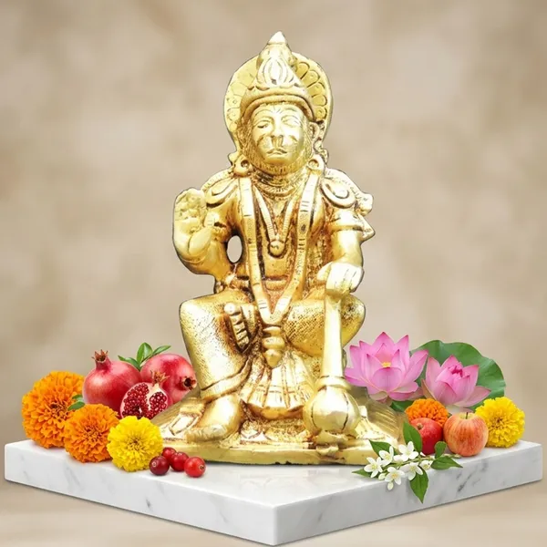 Brass_Showpiece_Hanuman_Ji_Statue_Idol_-_3.7x2.7x6_Inch_(BS1527_E)