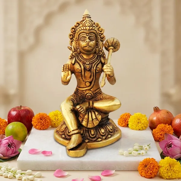 Brass_Showpiece_Hanuman_Ji_Statue_Idol_-_4.2x4.7x8_Inch_(BS1527_G)