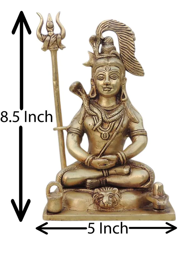 Brass_Showpiece_Shiv_Ji_God_Idol_Statue_-_5x4x8.5_Inch_(BS1529_G)