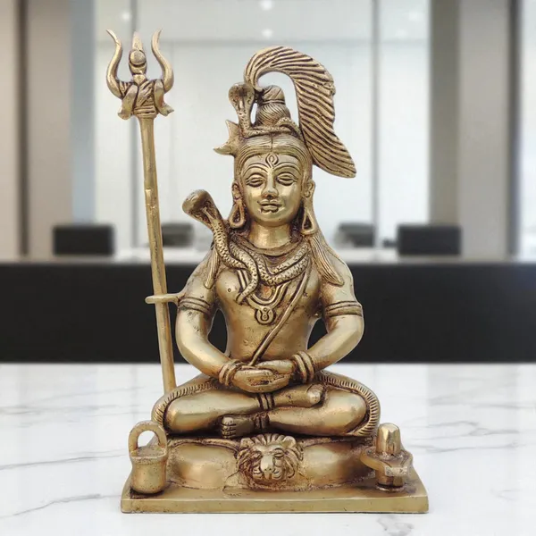 Brass_Showpiece_Shiv_Ji_God_Idol_Statue_-_5x4x8.5_Inch_(BS1529_G)