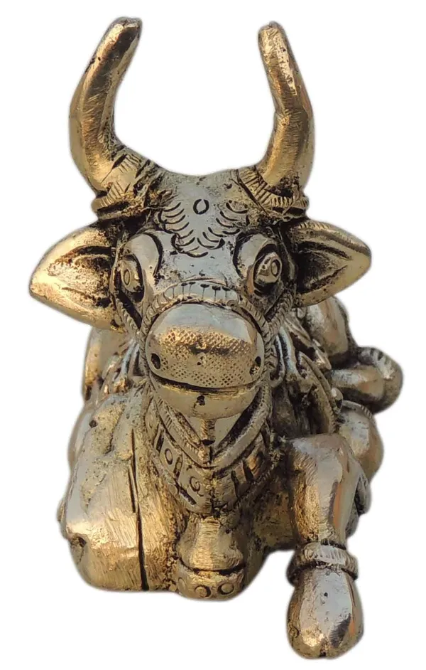 Brass_Showpiece_Nandi_God_Idol_Statue_-_3.7x2x3.2_Inch_(BS1530_E)