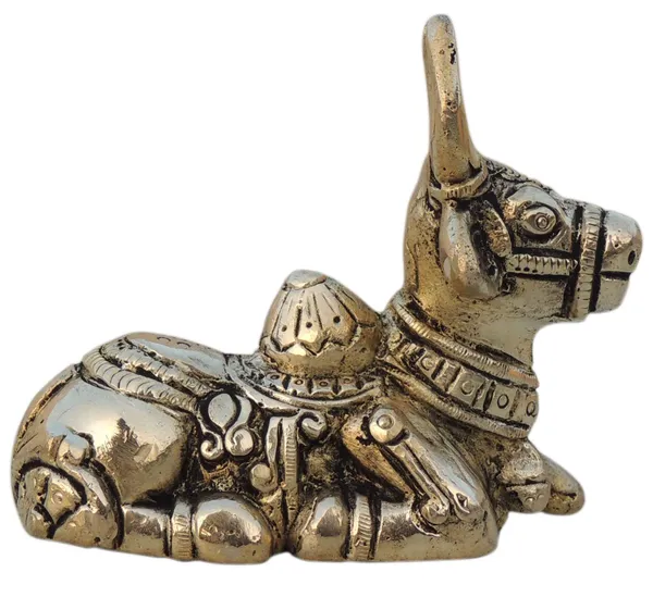 Brass_Showpiece_Nandi_God_Idol_Statue_-_3.7x2x3.2_Inch_(BS1530_E)