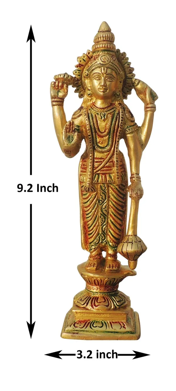 Brass_Showpiece_Vishnu_Ji_God_Idol_Statue_-_3.2x2.2x9.6_Inch_(BS1575_V_)
