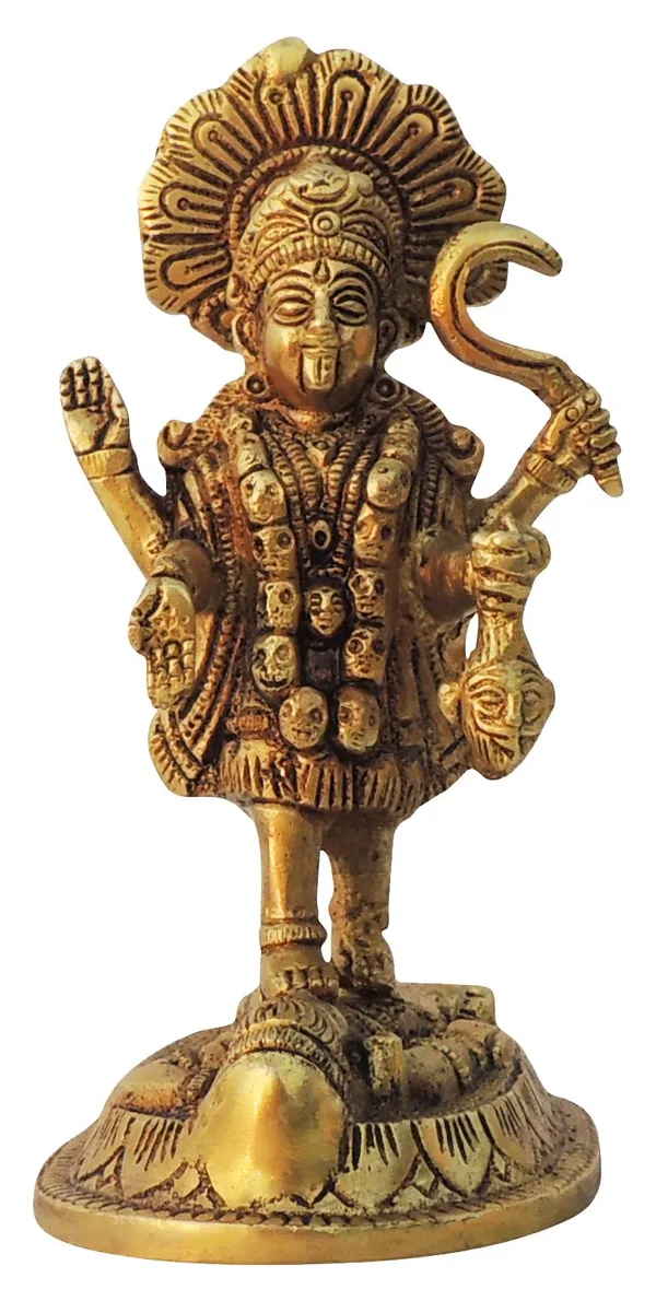 Brass_Showpiece_Kali_Maa_God_Idol_Statue_-_4.5x2.7x6_Inch_(BS1599_C)