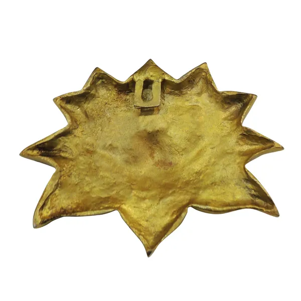 Brass_Showpiece_Lotus_Statue_-_6.6x1x5.2_Inch_(BS1607_F)