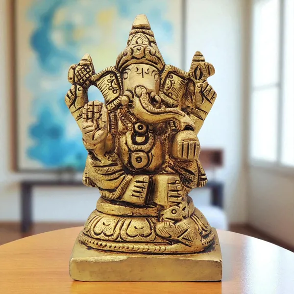 Brass_Showpiece_Ganesh_JiGod_Idol_Statue_-_2x1.5x3.2_Inch_(BS1645_G)