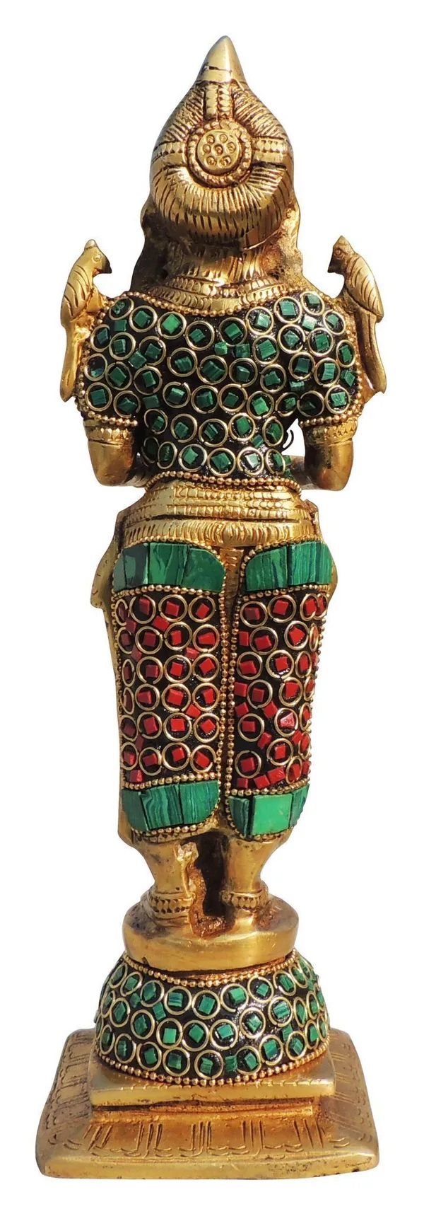Brass_Showpiece_Deep_Lady_Stone_Statue_-_3.2x3.5x10_Inch_(BS1654_D)