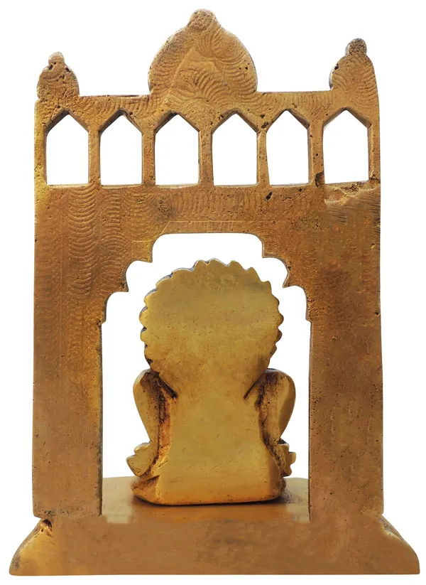 Brass_Showpiece_Khatu_Shyam_God_Idol_Statue_-_4.6x2.6x6.2_Inch_(BS1679_E)