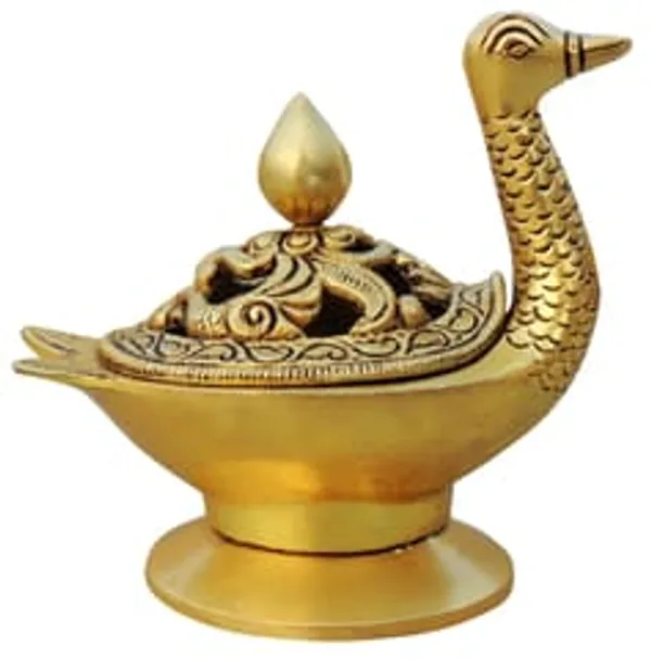 Brass_Showpiece_Duck_Shape_Loban,_Bakhoor_Dan_(BS1681_E)