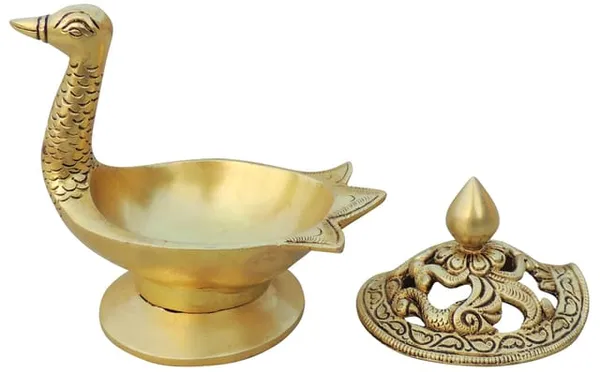 Brass_Showpiece_Duck_Shape_Loban,_Bakhoor_Dan_(BS1681_E)