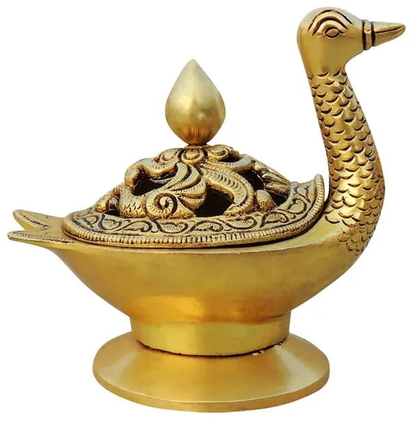 Brass_Showpiece_Duck_Shape_Loban,_Bakhoor_Dan_(BS1681_E)