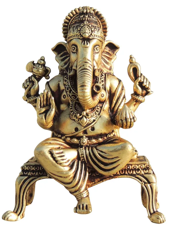 Brass_Showpiece_Ganesh_Ji_God_Idol_Statue,_Made_From_Machine_-_2.7x1.5x3.8_Inch_(BS1700_G)