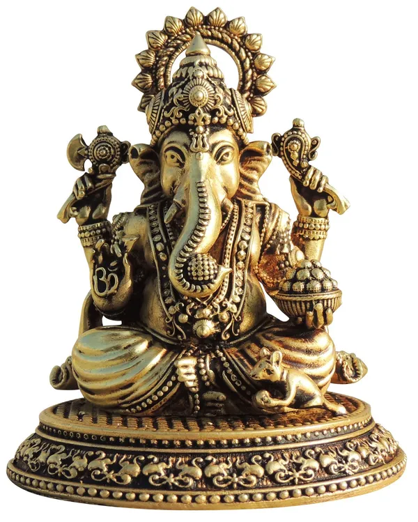 Brass_Showpiece_Ganesh_Ji_God_Idol_Statue,_Made_From_Machine_-_3.5x3x4_Inch_(BS1702_G)
