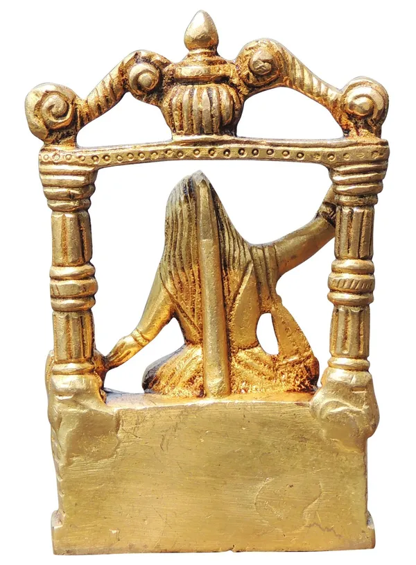 Brass_Showpiece_Baglamukhi_Statue_-_3x1x4.5_Inch_(BS1719_D)