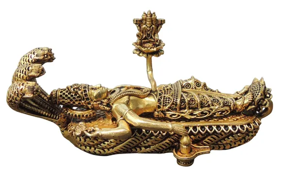 Brass_Showpiece_Vishnu_ji_With_Sheshnaag_Statue,_Made_From_Machine_-_6x2x3_Inch_(BS1729_F)
