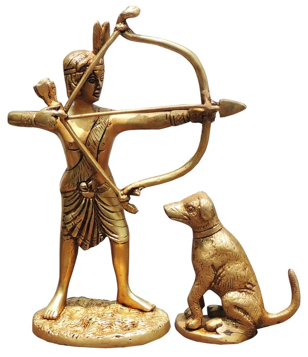 Brass_Showpiece_eklavya_God_Idol_Statue_-_6.5x2.7x9_Inch_(BS1740_D)