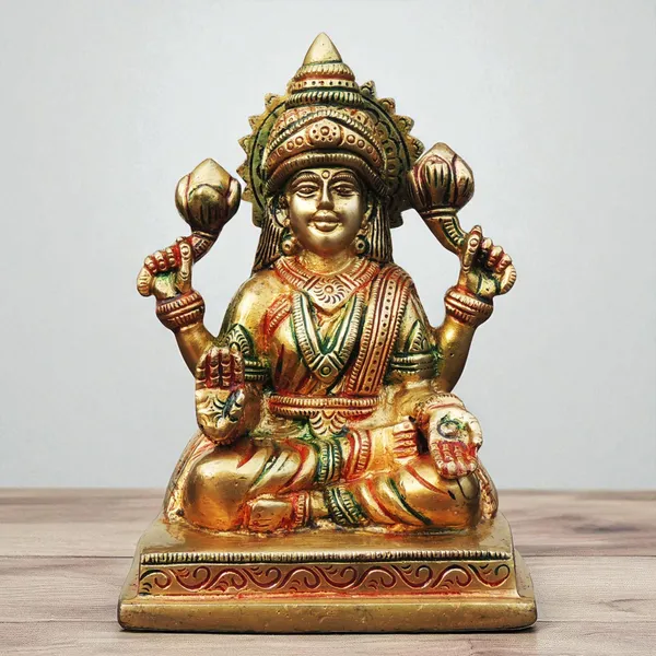 Brass_Showpiece_Laxmi_Ji_God_Idol_Statue_-_4x3.5x5.5_Inch_(BS1746_L)