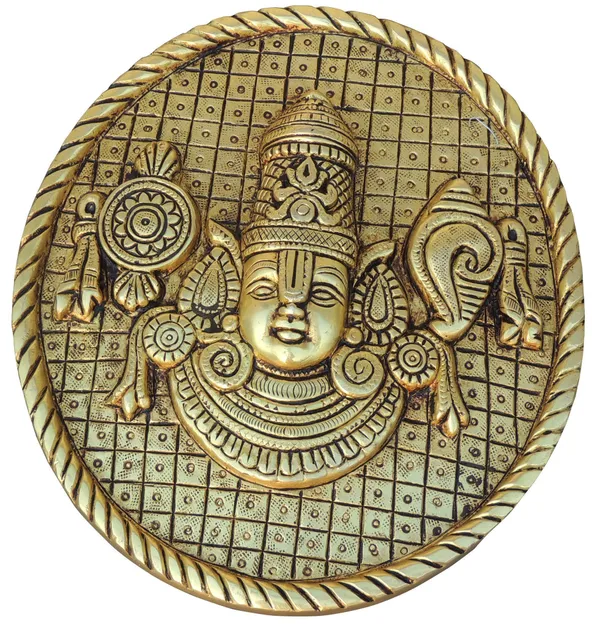 Brass_Wall_Hanging_Showpiece_Tirupati_Balaji_-_6.5x1.3x7.2_Inch_(BS1792_D)