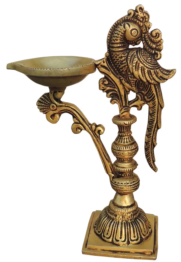 Brass_Showpiece_Peacock_Deepak,_Oil_Lamp_-_5x2.5x7.5_Inch_(BS1798_D)