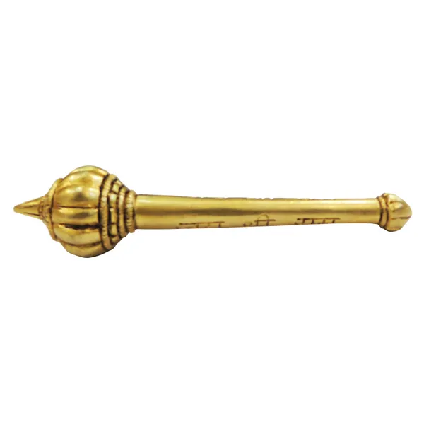 Brass_Showpiece_Hanuman_Gada_God_Idol_Statue_-_6.5x1.5x1.5_Inch_(BS1864_G)