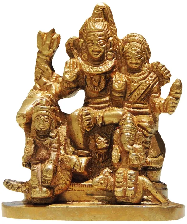 Brass_Showpiece_Shiv_Parivaar_Small_Idol_Statue_-_2.5x1x3_inch_(BS346)
