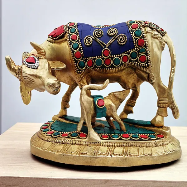 Brass_Showpiece_Gaye_bachada_stone_Statue_-_6.5x4x5_inch_(BS382)