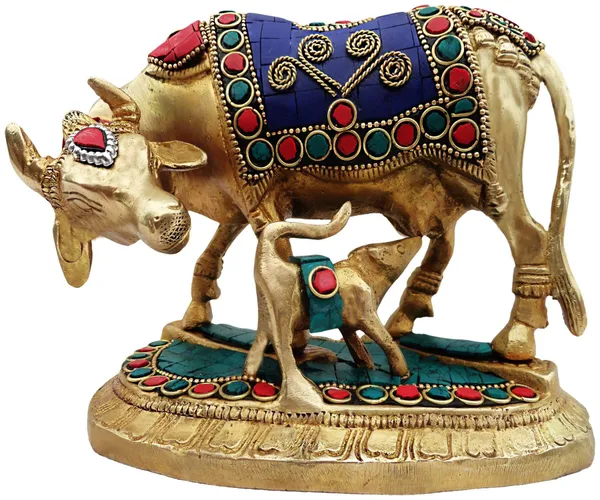 Brass_Showpiece_Gaye_bachada_stone_Statue_-_6.5x4x5_inch_(BS382)
