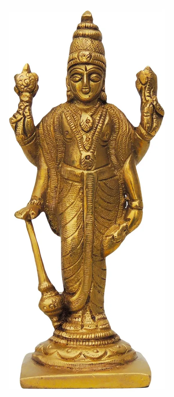Brass_Showpiece_Standing_Vishnu_ji_Statue_-_2.5x2x6_Inch_(BS388_A)