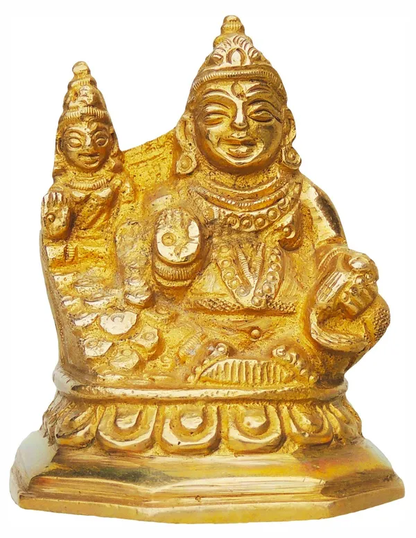 Brass_Showpiece_Kuber_Ji_God_Idol_Statue_-_2.5x2x3_inch_(BS396_A)