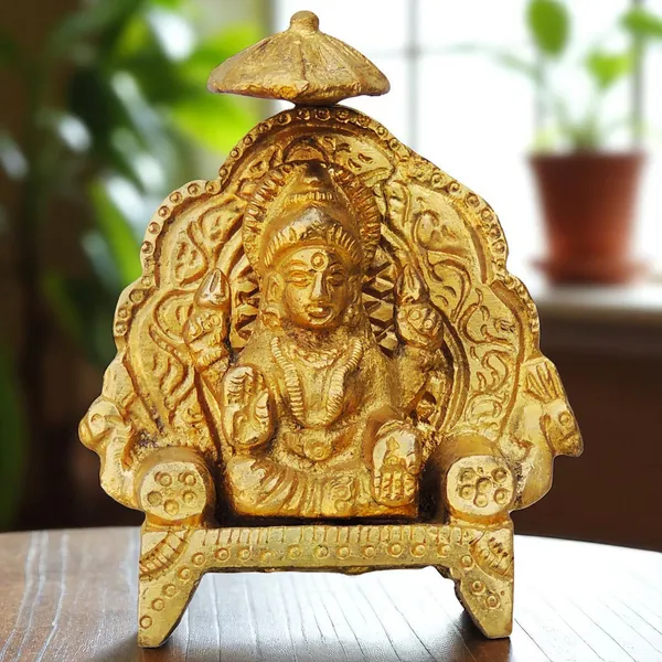 Brass_Showpiece_Laxmi_Ji_with_Chati_God_Idol_Statue_-_2.5x1x3_inch_(BS416)