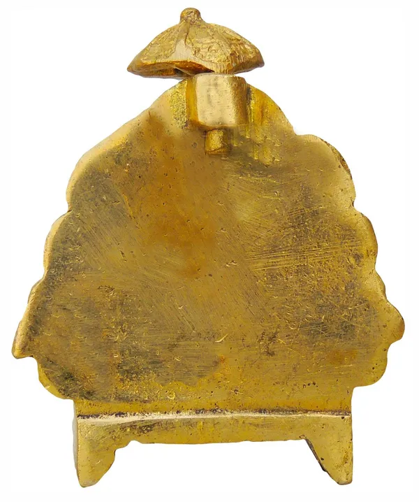 Brass_Showpiece_Laxmi_Ji_with_Chati_God_Idol_Statue_-_2.5x1x3_inch_(BS416)