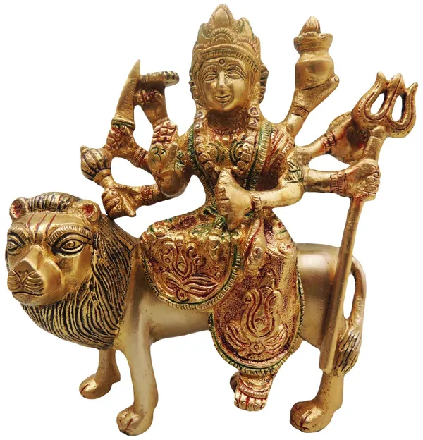 Brass_Showpiece_Durga_Ji_God_Idol_Statue_-_5.5x2.5x6_inch_(BS491_B)