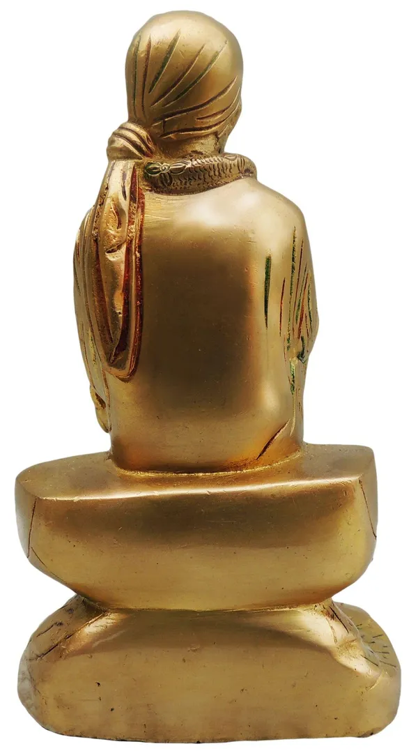 Brass_Showpiece_Sai_Baba_Statue_-_5x4x8.5_Inch_(BS495)