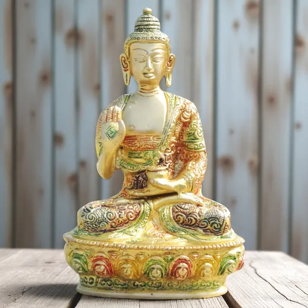 Brass_Showpiece_Buddha_Statue_-_4.7x3x7.7_inch_(BS660_Y)