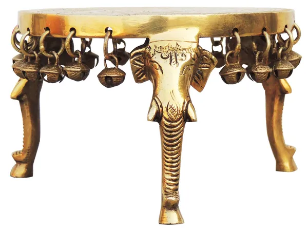 Brass_Round_Shape_Chowki_For_God_Idol_Statue_-_6.5x6.5x4.3_inch_(BS697_G)