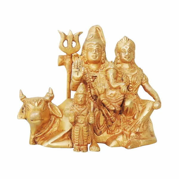 Brass_Showpiece_Shiv_Parivar_With_Nandi_Statue_-_6x3x5_Inch_(BS754_A)