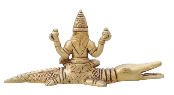 Brass_Showpiece_Ganga_Ji_God_Idol_Statue_-_5.5x1.5x2.7_Inch_(BS814_B)