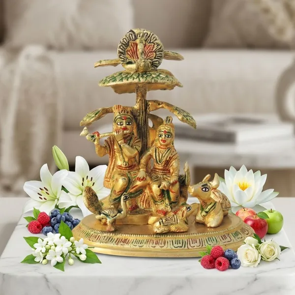 Brass_Showpiece_Tree_Radha_krishna_with_cow_God_Idol_Statue_-_6.5x4.5x7.5_inch_(BS828_M)