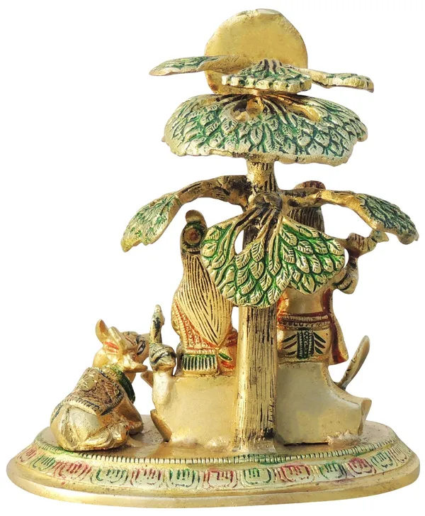 Brass_Showpiece_Tree_Radha_krishna_with_cow_God_Idol_Statue_-_6.5x4.5x7.5_inch_(BS828_M)
