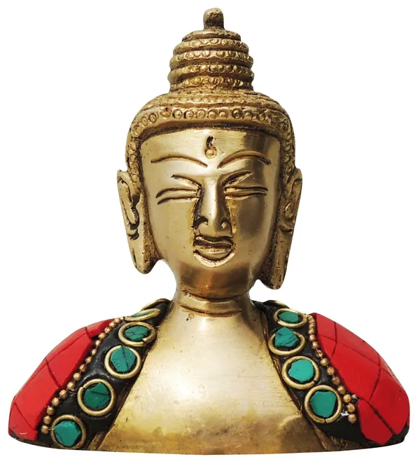 Brass_Showpiece_Buddha_face_Statue_-_3x1x3.5_inch_(BS840_B)