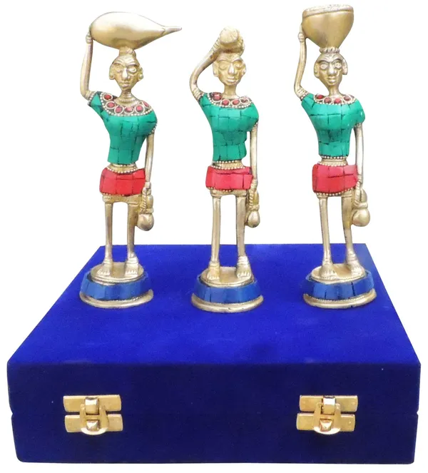 Brass_Showpiece_Rajasthani_Musical_Statue_Set_of_3_Pcs._With_Velvet_Box_(BS841_B)