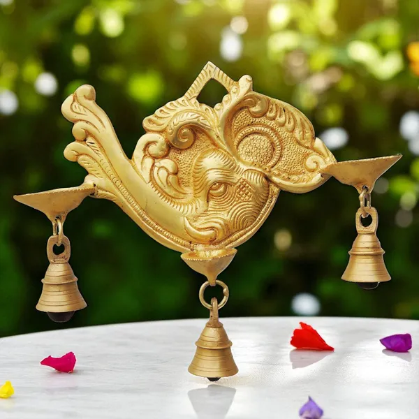 Brass_Showpiece_Ganesh_Wall_Plate_Statue_-_10x2.5x8_Inch_(BS846_A)